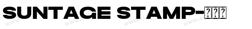Suntage Stamp字体转换